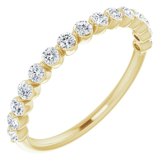14K Yellow 1/2 CTW Diamond Anniversary Band