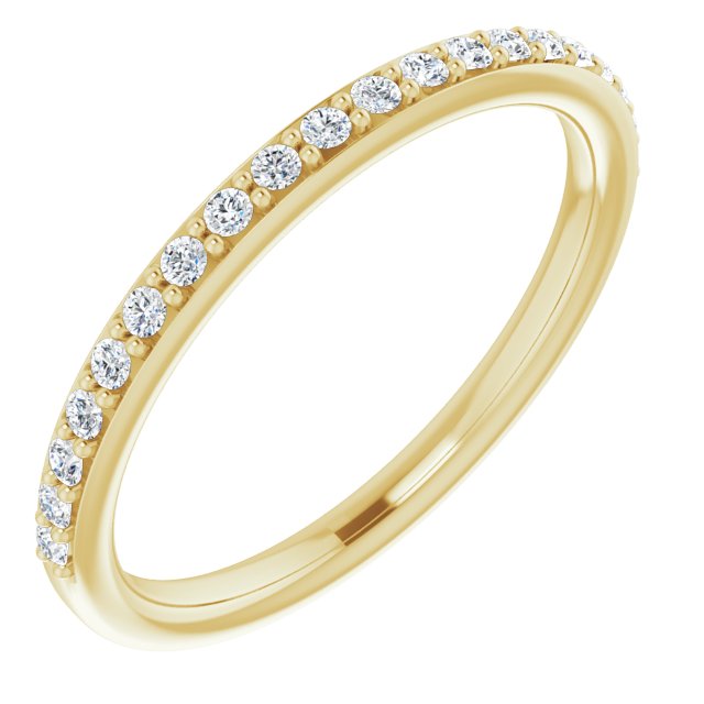 14K Yellow 1/6 CTW Diamond Band