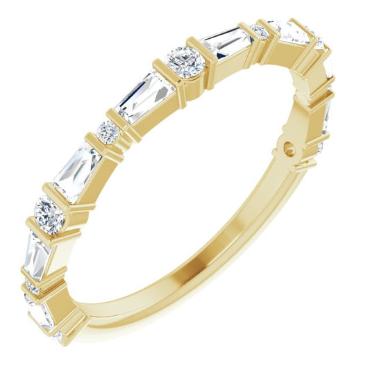 14K Yellow 1/2 CTW Diamond Anniversary Band
