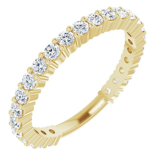 14K Yellow 3/4 CTW Diamond Anniversary Band