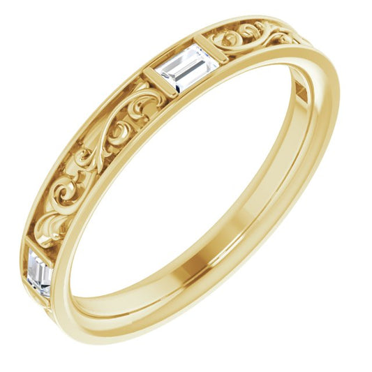 14K Yellow 1/4 CTW Diamond Anniversary Band