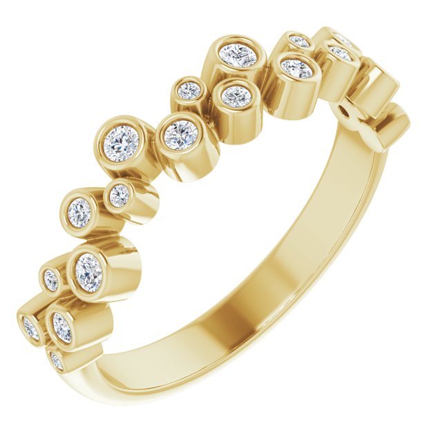 14K Yellow 1/5 CTW Diamond Anniversary Band