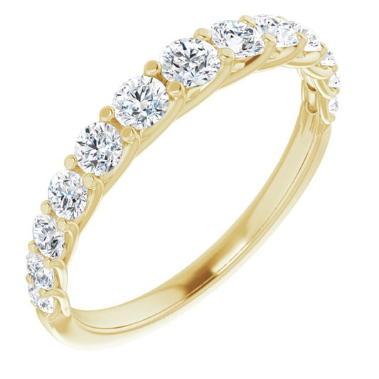 14K Yellow 3/4 CTW Diamond Anniversary Band