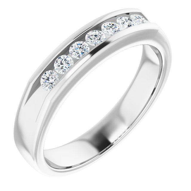 14K White 3/8 CTW Diamond Ring