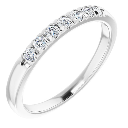 14K White 1/5 CTW Diamond Anniversary Band