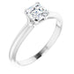 14K White 3/8 CT Diamond Engagement Ring