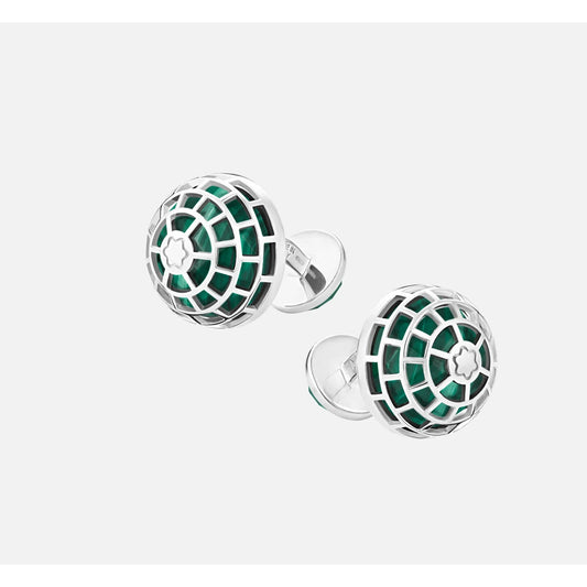 Montblanc Meisterstück Cufflinks with Malachite stone