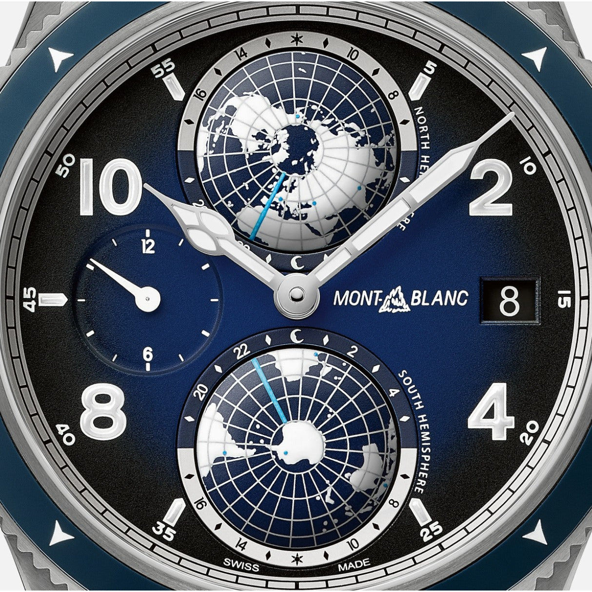 Montblanc 1858 Geosphere Blue Dial – MaddaloniJewel