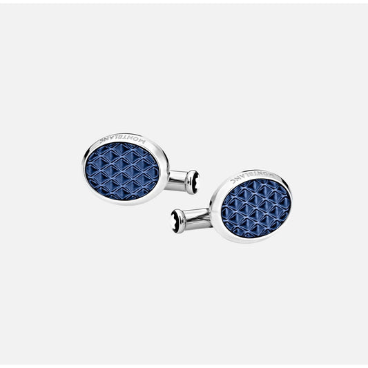 MontBlanc Meisterstück Cufflinks Oval Steel Lacquer