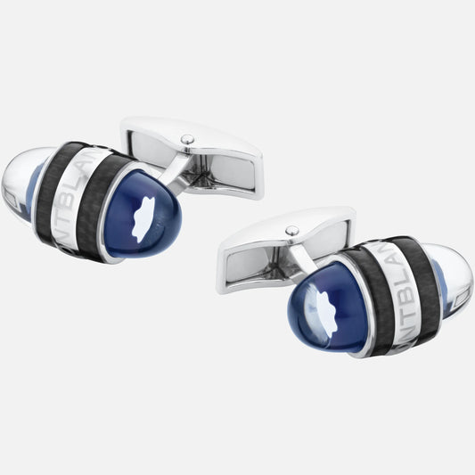 Montblanc StarWalker Cufflinks in Steel and Lacquer